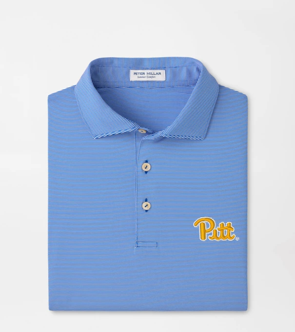 Pittsburgh Jubilee Stripe Performance Polo in Blue3