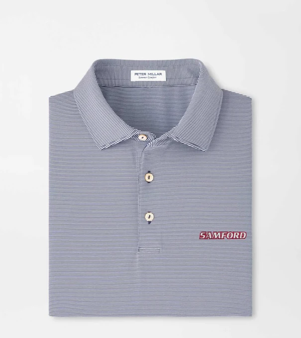Samford Jubilee Performance Jersey Polo in Navy