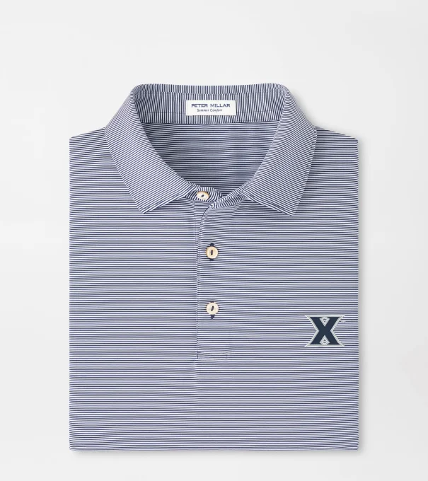 Xavier Jubilee Performance Jersey Polo in Navy