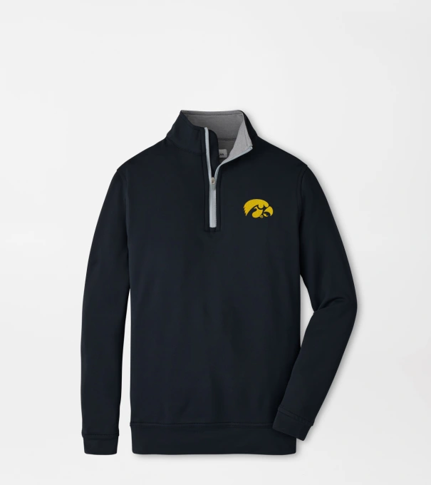 Iowa Perth Youth Performance Quarter-Zip in Black
