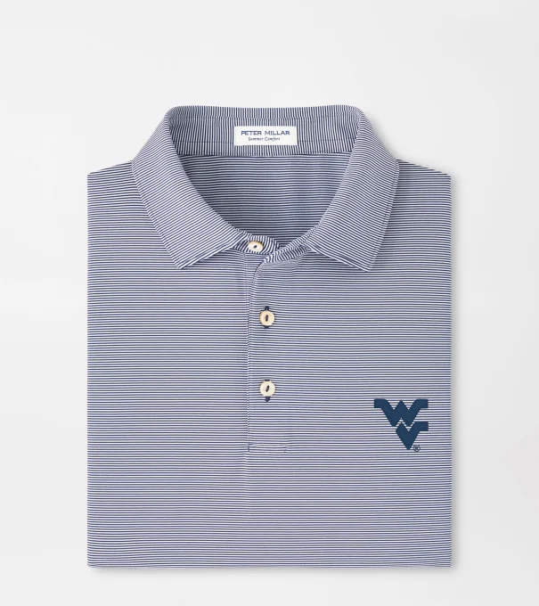 West Virginia Jubilee Performance Jersey Polo in Navy