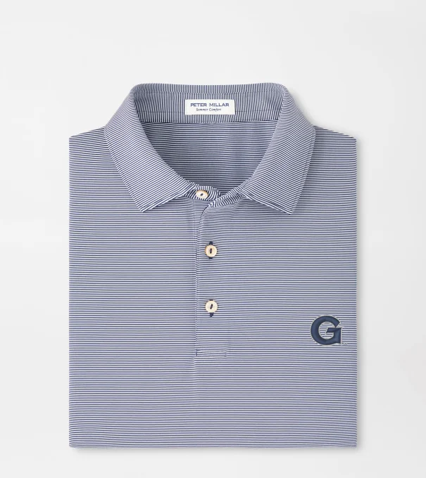 Georgetown Jubilee Performance Jersey Polo in Navy