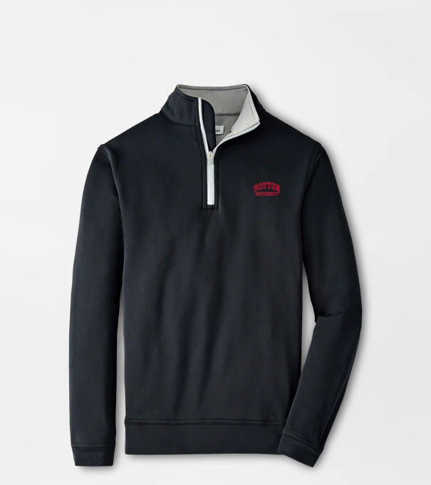 Boston University Perth Youth Performance Quarter-Zip in Black