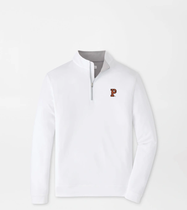 Princeton Tigers Perth Performance Quarter-Zip in White