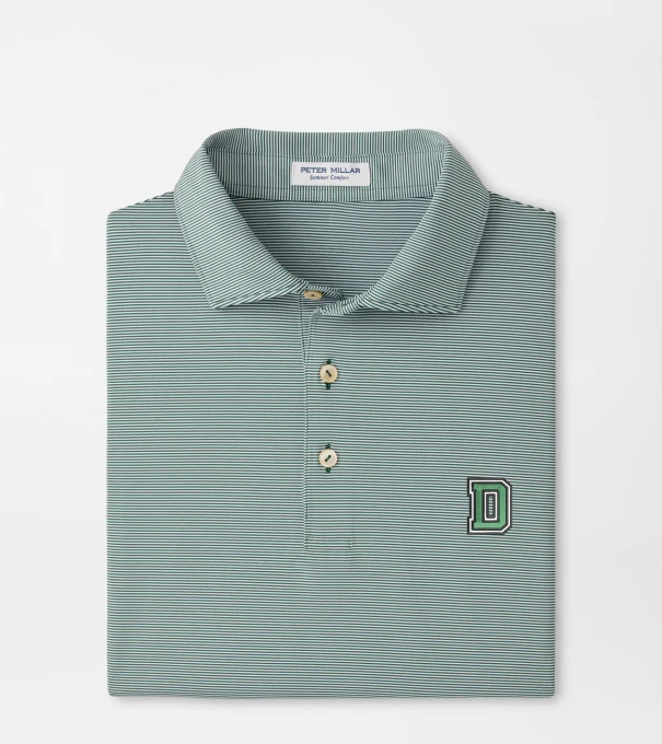 Dartmouth Jubilee Stripe Performance Polo in Green1