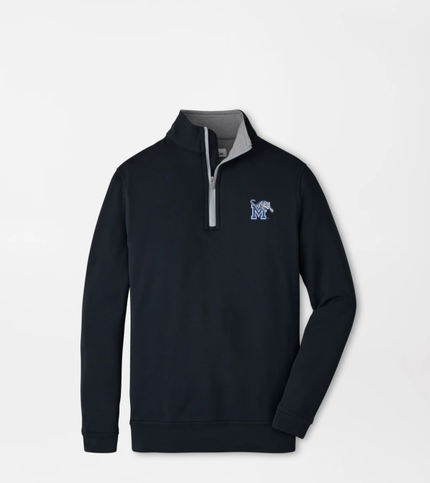 Memphis Perth Youth Performance Quarter-Zip in Black