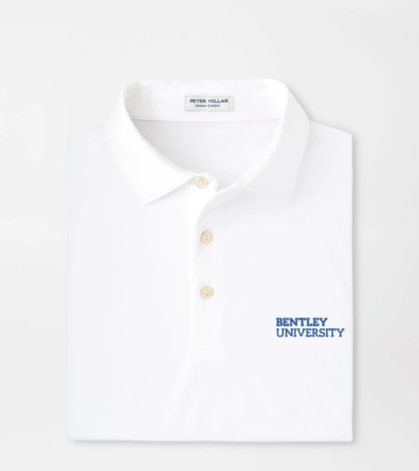 Bentley Solid Performance Jersey Polo in White