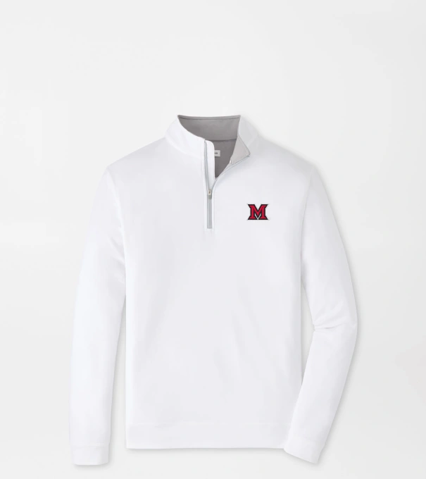 Miami of Ohio Perth Performance Quarter-Zip in White