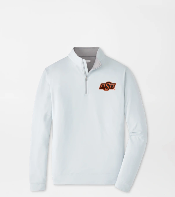 Oklahoma State Perth Performance Quarter-Zip in British Grey