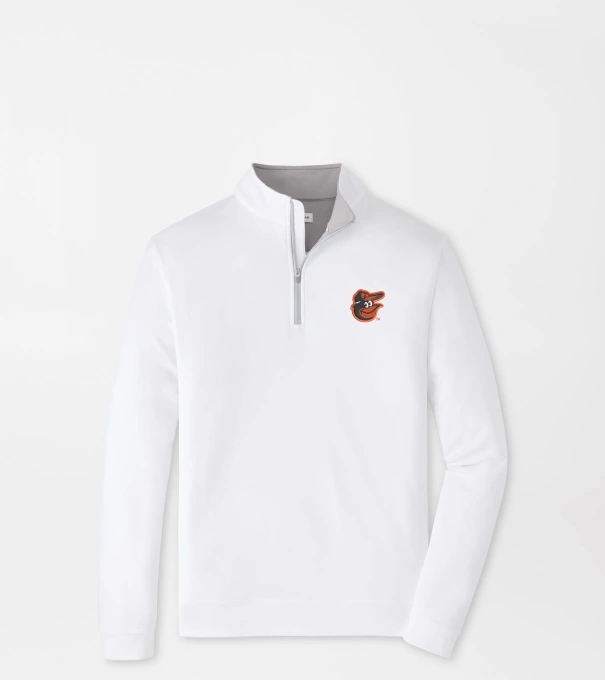 Baltimore Orioles Perth Performance Quarter-Zip in White
