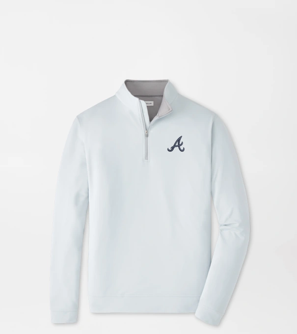 Atlanta Braves Perth Performance Quarter-Zip in British Grey