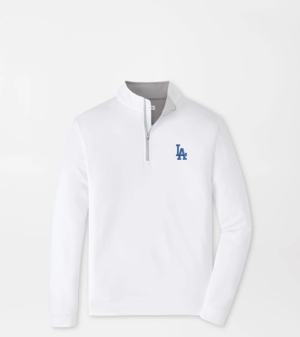 Los Angeles Dodgers Perth Performance Quarter-Zip in White