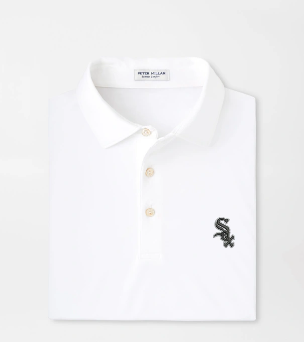 Chicago White Sox Solid Performance Jersey Polo in White