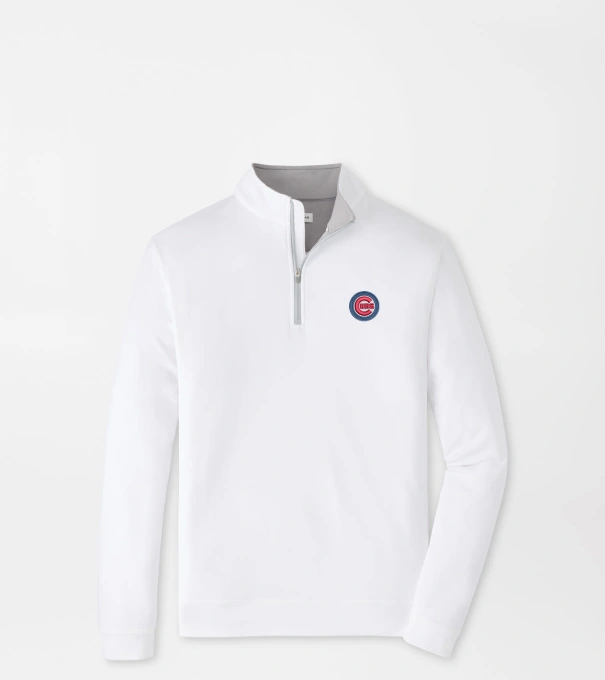Chicago Cubs Perth Performance Quarter-Zip in White