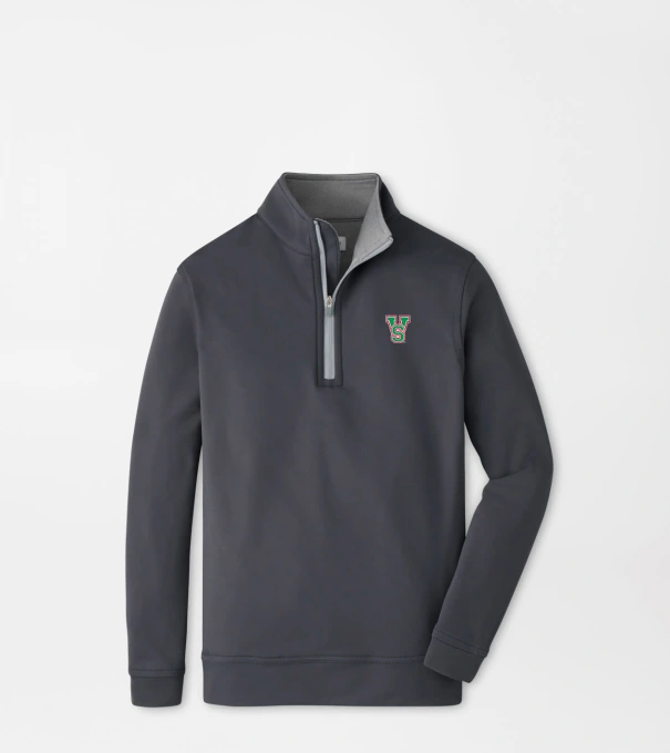 Mississippi Valley State Perth Youth Performance Quarter-Zip in Iron