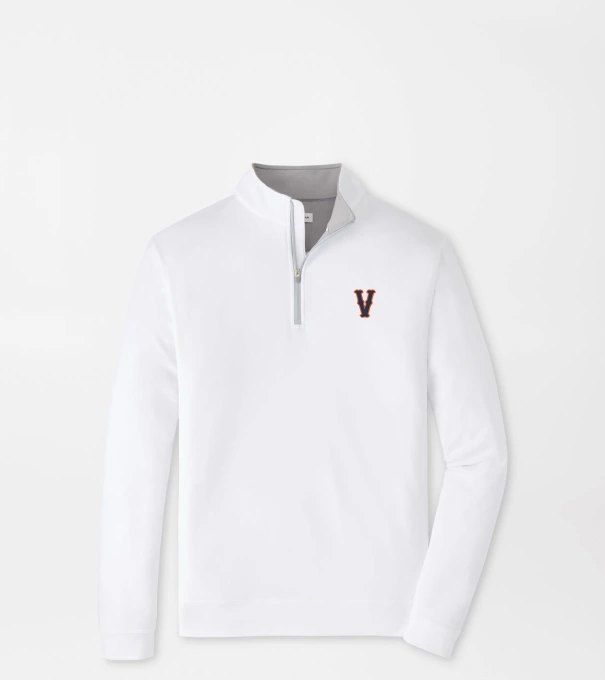 Virginia Vault Perth Performance Quarter-Zip in White