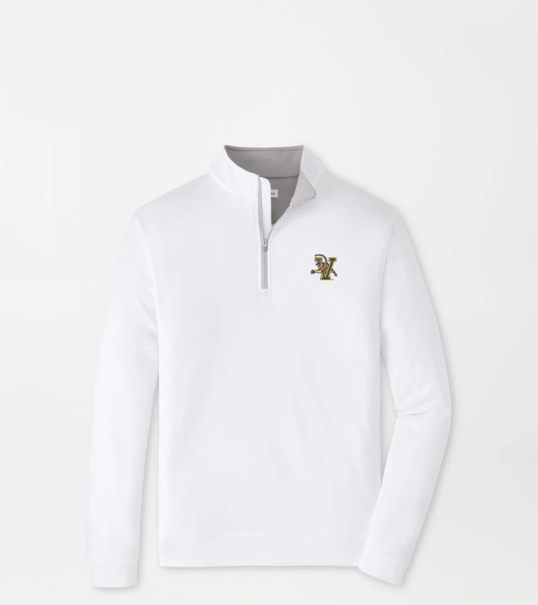 Vermont Perth Performance Quarter-Zip in White