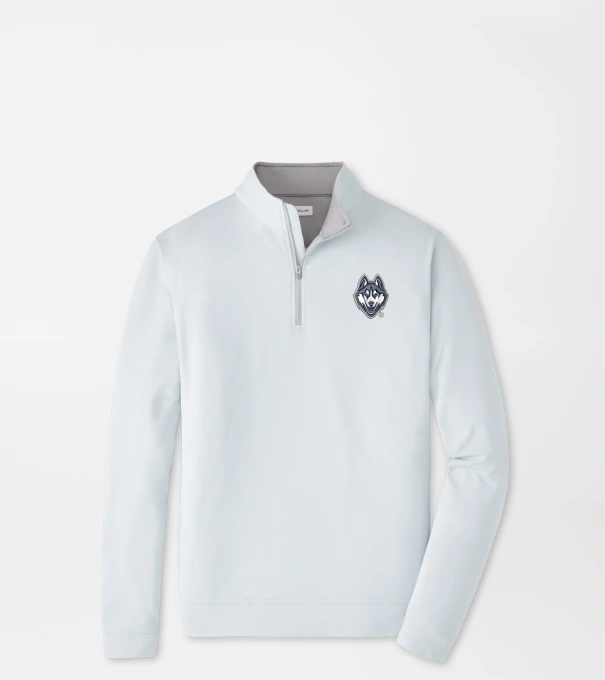 UConn Perth Performance Quarter-Zip in British Grey