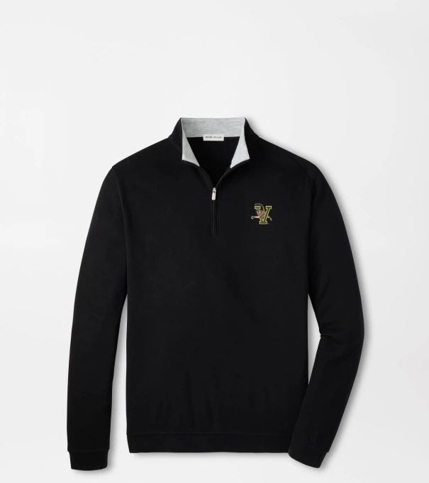 Vermont Crown Comfort Quarter-Zip Pullover in Black