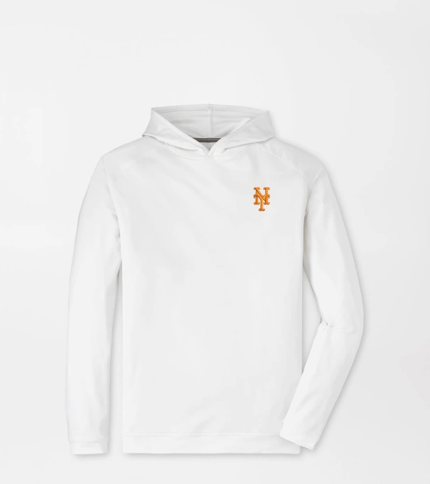 New York Mets Pine Performance Hoodie in White