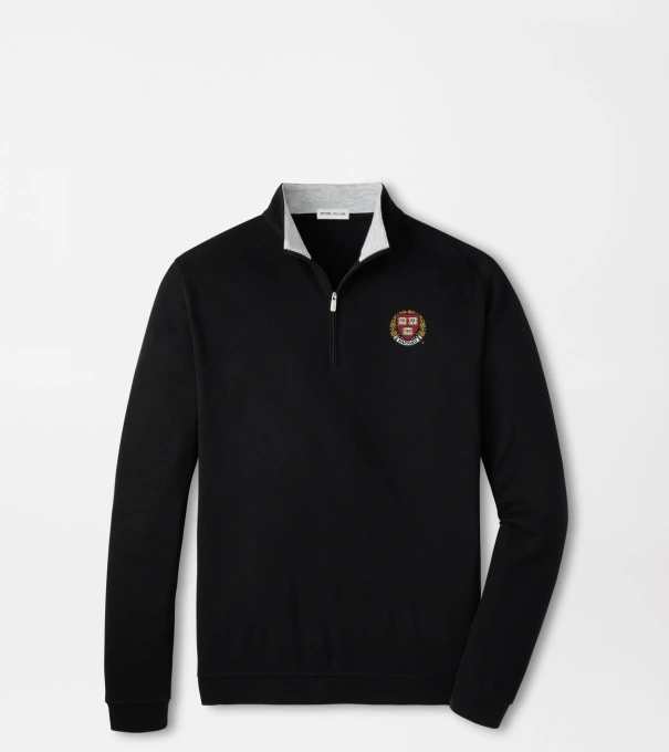 Harvard Crown Comfort Quarter-Zip Pullover in Black