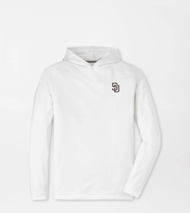 San Diego Padres Pine Performance Hoodie in White