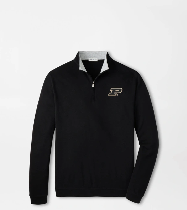 Purdue Crown Comfort Pullover in Black