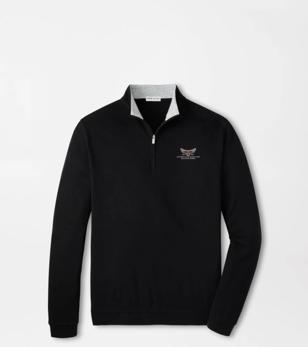 Maryland Eastern Shore Crown Comfort Quarter-Zip Pullover in Black