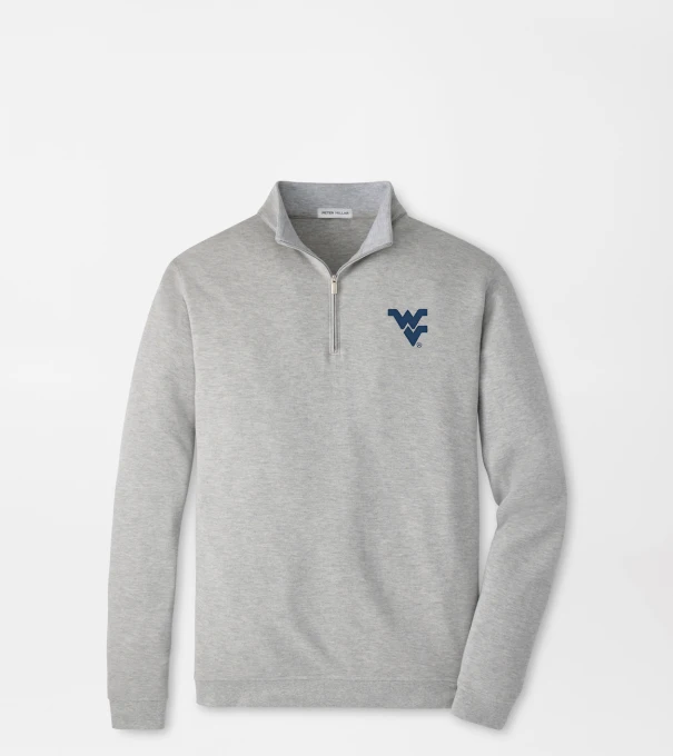 West Virginia Crown Comfort Pullover in Light Grey