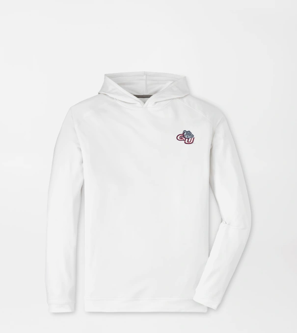 Gonzaga Pine Performance Hoodie in White