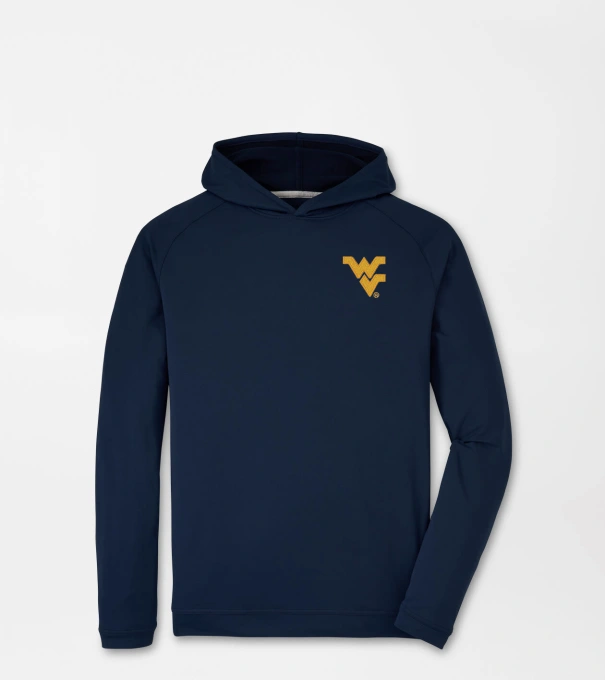 West Virginia Pine Performance Hoodie in Navy