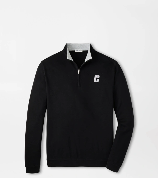 UNC Charlotte Crown Comfort Quarter-Zip Pullover in Black