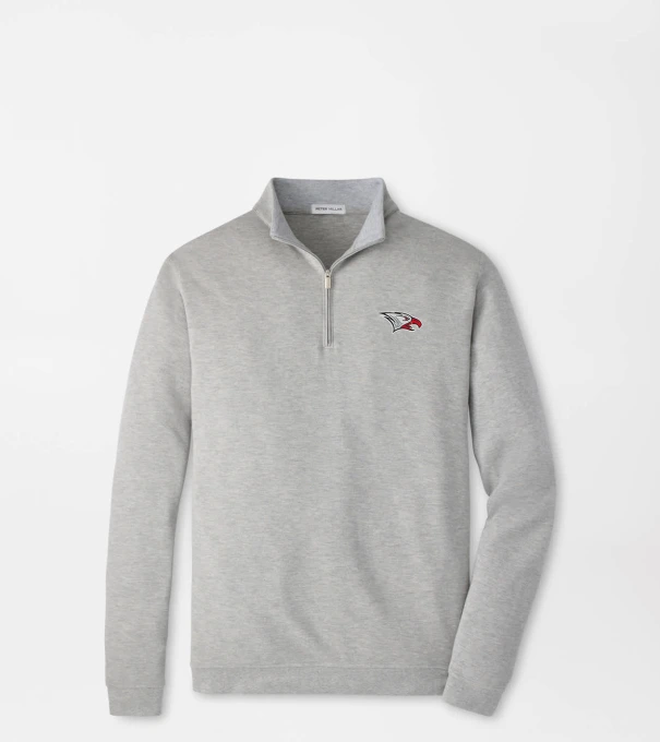 NC Central Crown Comfort Quarter-Zip Pullover in Light Grey