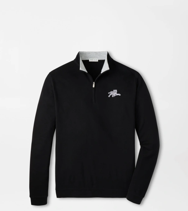 Jackson State Crown Comfort Quarter-Zip Pullover in Black
