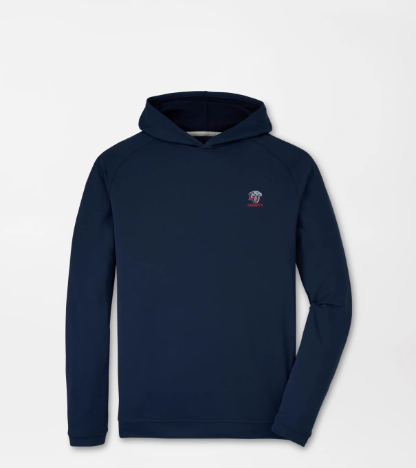 Liberty University Pine Performance Hoodie in Navy