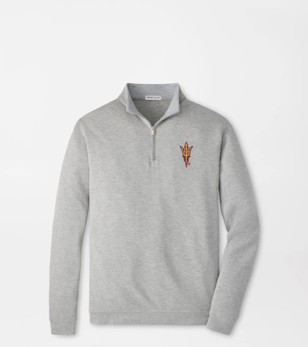 Arizona State Crown Comfort Pullover in Light Grey