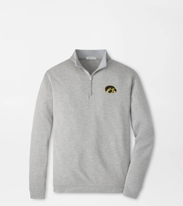 Iowa Crown Comfort Pullover in Light Grey