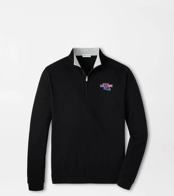 Louisiana Tech Crown Comfort Quarter-Zip Pullover in Black