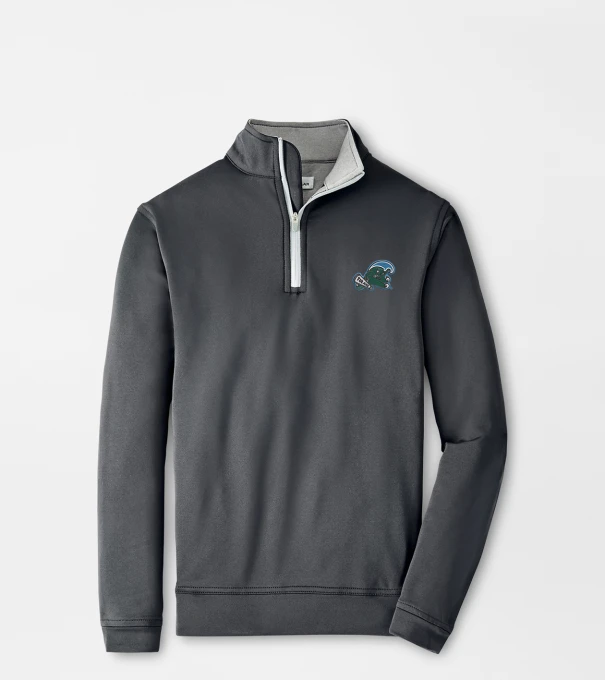 Tulane Green Wave Youth Perth Performance Quarter-Zip in Iron