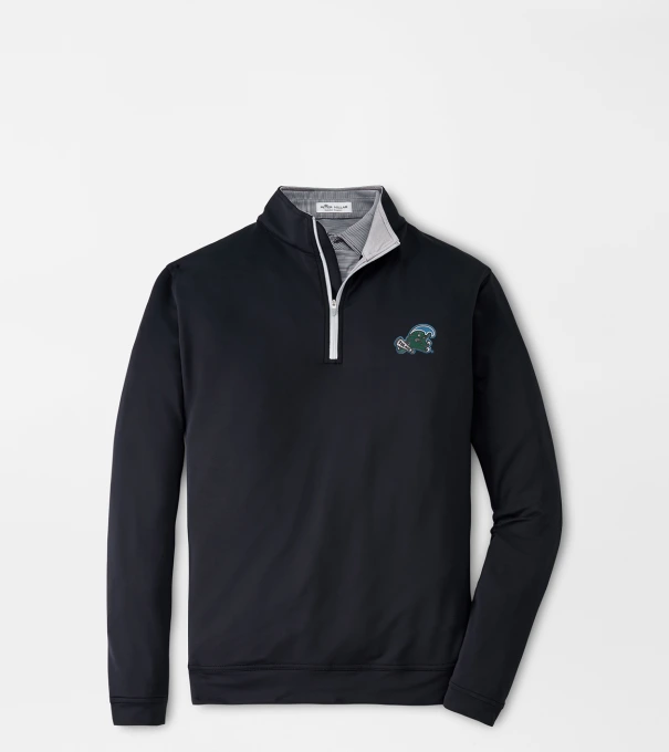 Tulane Green Wave Perth Performance Quarter-Zip in Black