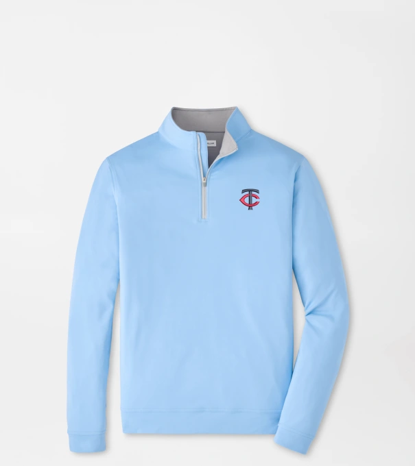 Minnesota Twins Perth Performance Quarter-Zip in Cottage Blue