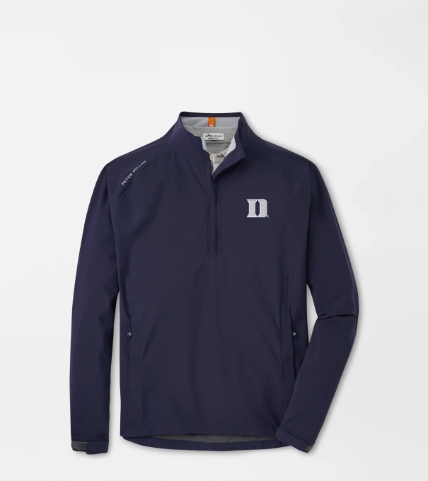 Duke University Shield Half-Zip Rain Shell in Navy