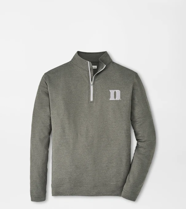 Duke University Perth M&eacute;lange Performance Quarter-Zip in Smoke