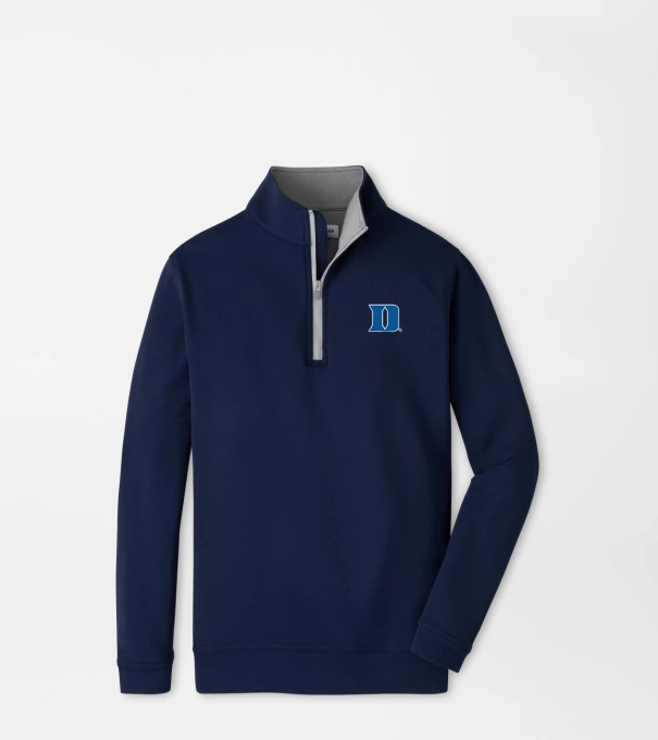 Duke University Perth Youth Performance Quarter-Zip in Navy