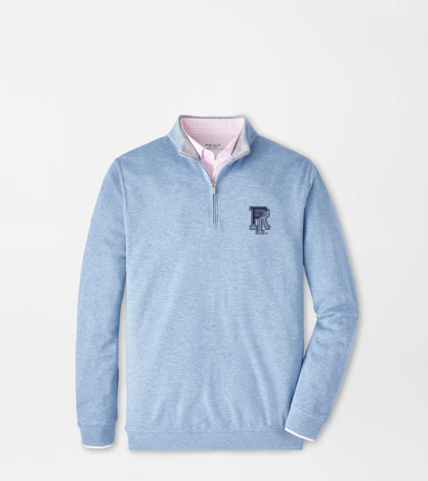 Rhode Island Crown Comfort Quarter-Zip Pullover in Cottage Blue