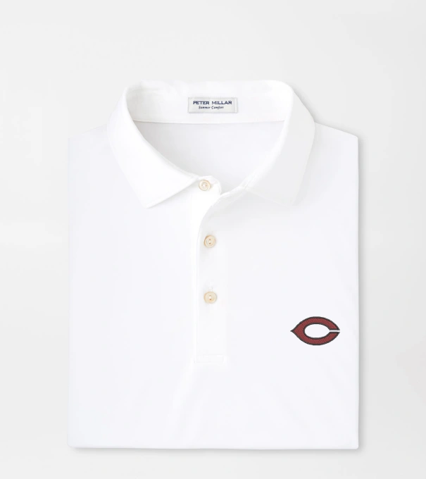 University of Chicago Solid Performance Jersey Polo in White