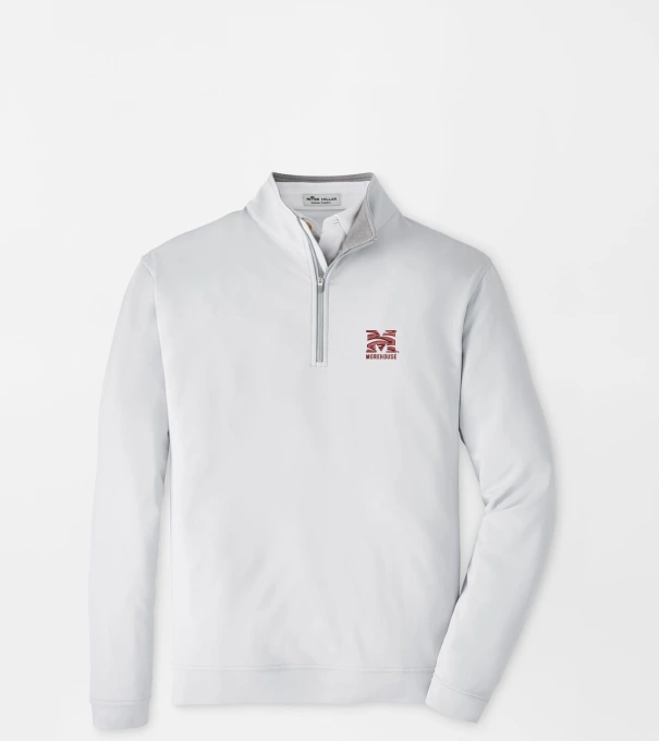 Morehouse College Perth Performance Quarter-Zip in British Grey