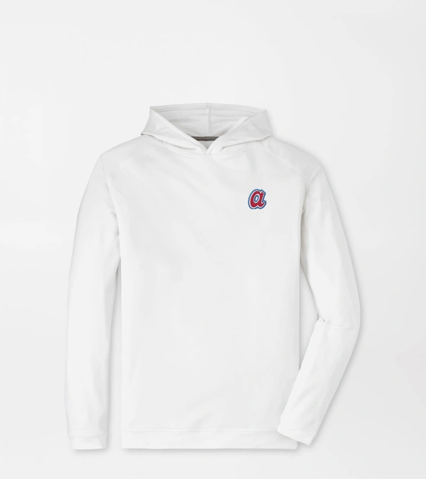 Cooperstown Atlanta Braves Pine Performance Hoodie in White