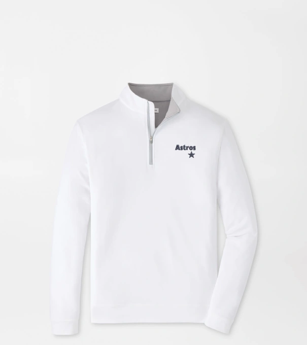 Cooperstown Houston Astros Perth Performance Quarter-Zip in White
