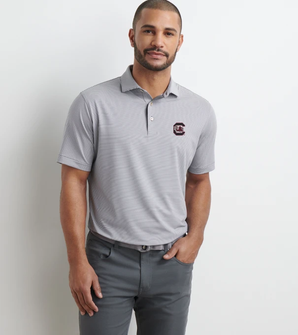 South Carolina Jubilee Performance Jersey Polo in Iron